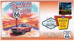 26-163, 2026, Route 66, Complete Set (8 Covers), First Day Cover, Digital Color