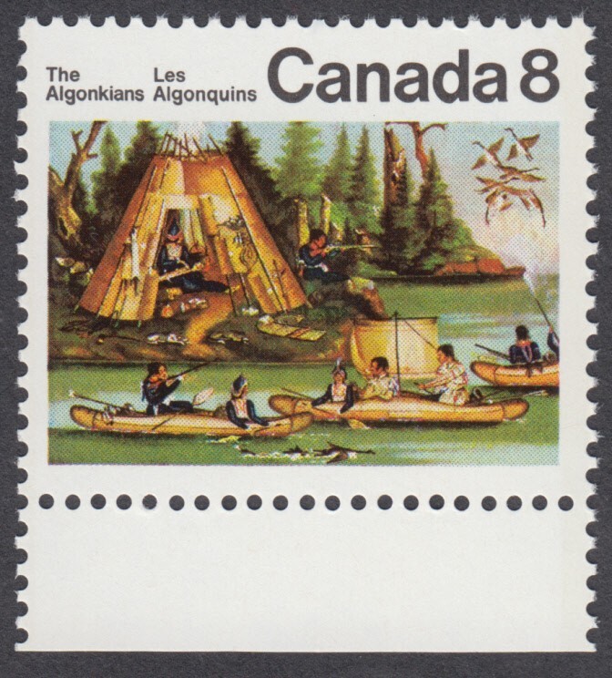 Canada- #567ii Algonkian Artifacts & Micmac Indians HB/HB Paper – MNH
