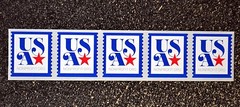 2017USA #5172 5c NonProfit Org Star – Coil Strip of 5 Mint NH