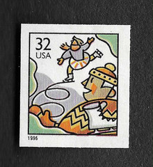 1996 US 3117 BOOKLET SINGLE ICE SKATERS MNH