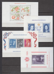 MONACO 1989 YEAR SET MINT NEVER HINGED MNH (SEE 2 PICTURES)