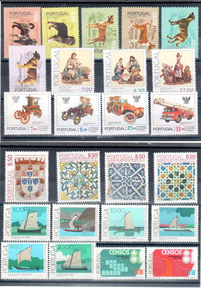 PORTUGAL 1981 COMPLETE YEAR SET MINT NEVER HINGED MNH (SEE TWO PICTURES)