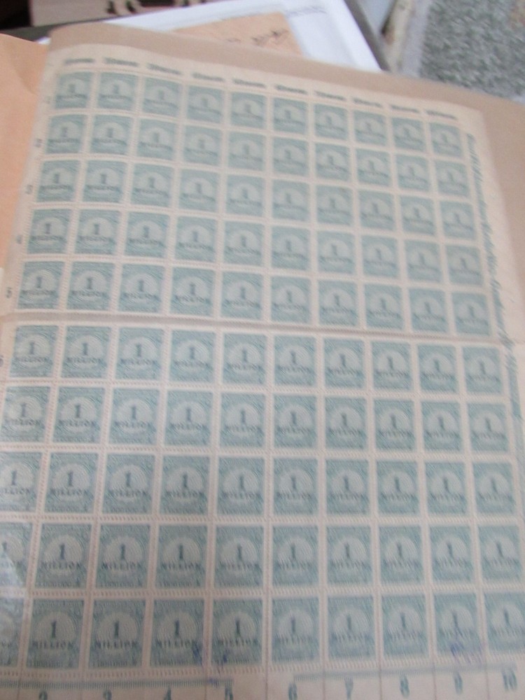 GERMANY 10000 MNH STAMPS 1923 INFLATION TIME AND WWII