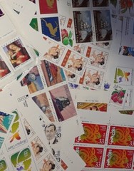 Unused 100 of Multiples & Strips & Singles of 33¢ US Postage Stamps USA FV $33.0