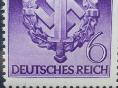 Nazi Germany 1942 WW2 Military Training Stamp Reichspfennig Rare Artifacts