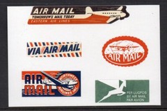 AIRMAIL LABELS OF THE PAST. REPRODUCED AS PEEL AND STICK LABELS. LOOK GREAT!…