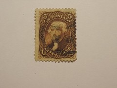 US Stamp Scott No 76 1863 5c Jefferson, Brown, Perf 12 F NH