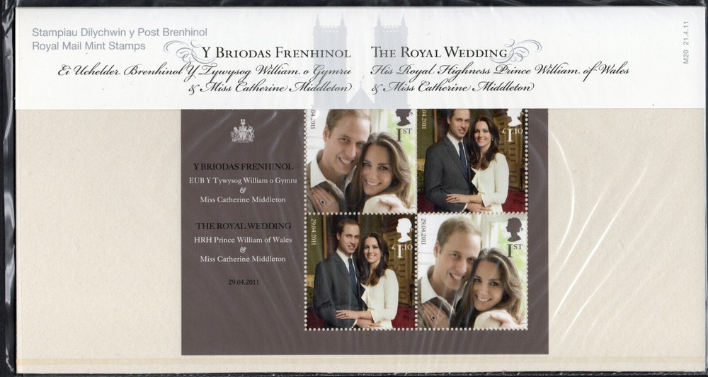 Great Britain 2011 Royal Wedding presentation pack.