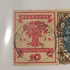 Germany Postage Stamps 105-108 Multi-Color 10 15 25 30 Nationalversammlung