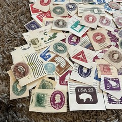 USA SQUARES CUT-OUT LOT! GREAT VINTAGE ASSORTMENT!