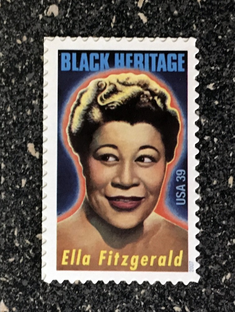 2007USA #4120 39c Ella Fitzgerald – Black Heritage – Single Stamp Mint