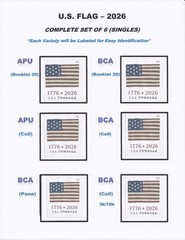 *NEW* 2026 US FLAG SET (Complete Set of 6 Singles) 2026 MNH *(After 06/09/26)*