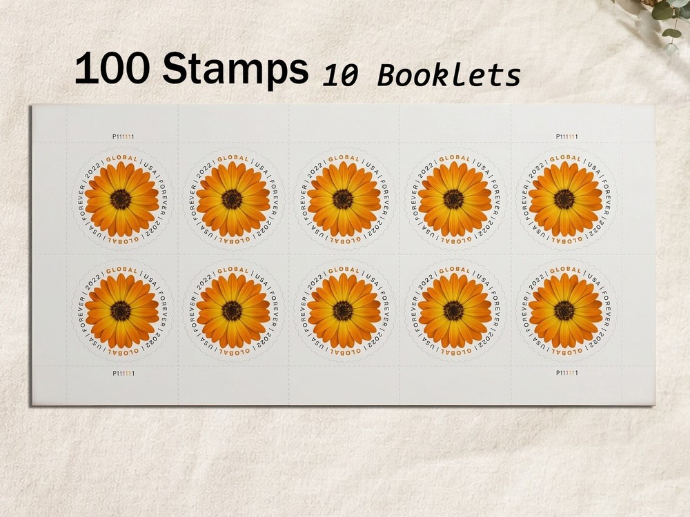 Global African Daisy Scott#5680 – 100pc US Forever M/NH International Pane