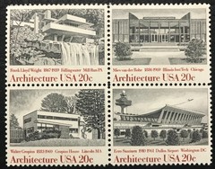 1982 Scott# 2019-2022 – 20¢ – Block of 4 – ARCHITECTURE – Mint NH
