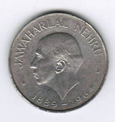1889 – 1964 Jawaharlal Nehru India Old One Rupee Coin (Genuine) US Seller