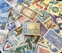 50 MNH OLD All Different Vintage 4 cent stamps–some Over 80 Years Old