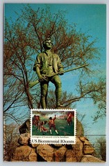#1563 Battle of Lexington & Concord 2 FDC Maxi Cards