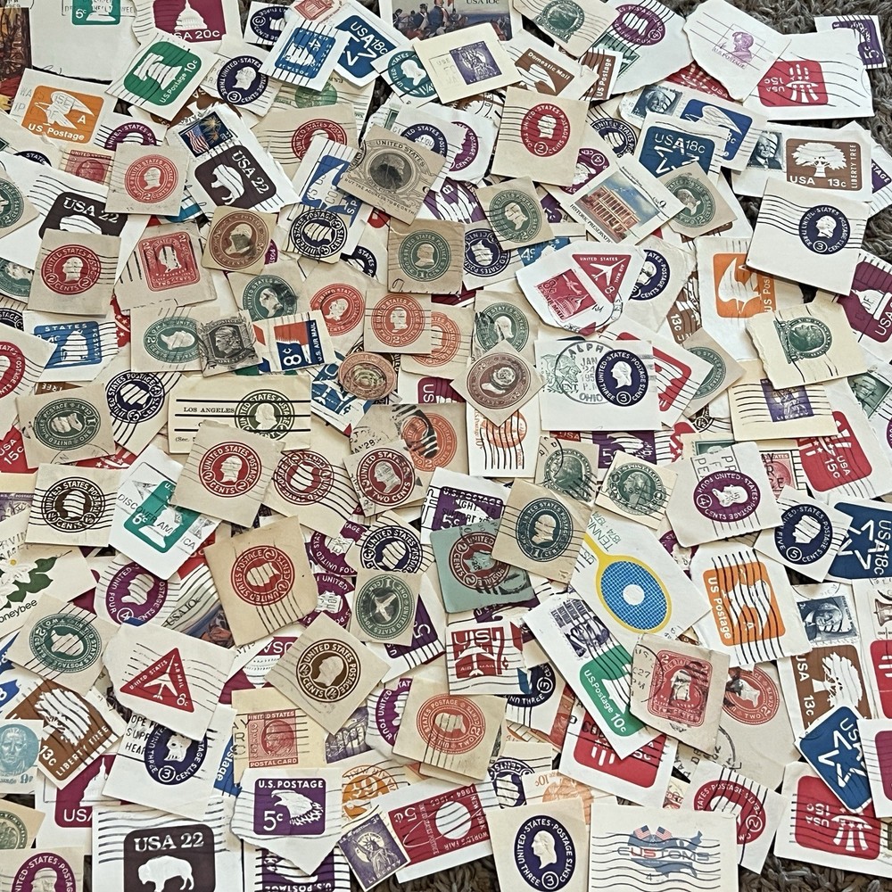 USA SQUARES CUT-OUT LOT! GREAT VINTAGE ASSORTMENT!
