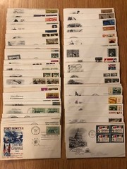 1950s-1970s FIRST DAY COVERS – U.S. FDCs LARGE COLLECTION ( for 2 COVERS )