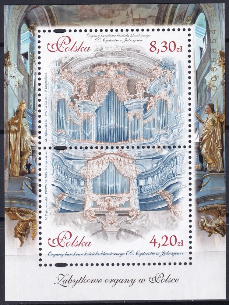 Poland 2015 Organ MNH Block