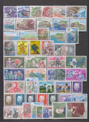 MONACO 1978 YEAR SET (49 STAMPS – NO BLOCKS) MINT NEVER HINGED MNH – SEE PICTURE