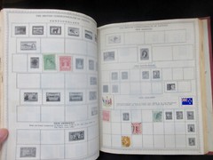 VTG 1956 The New World Wide Postage Stamp Album with Many Stamps WOW!