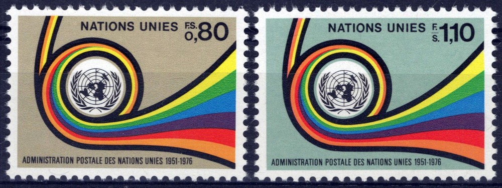 United Nations Geneva 61-62 MNH UN Emblem Post Horn ZAYIX 1024S0443M