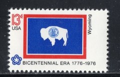 1676 * WYOMING STATE FLAG * U.S. Postage Stamp MNH