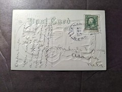 1908 USA Halloween Holiday Postcard Cover Venango to Adamma NE