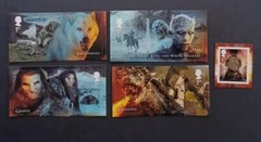 GB 2018~Game of Thrones~Stamp Set~ex M/S 4043~MNH~self adhesive~UK Seller