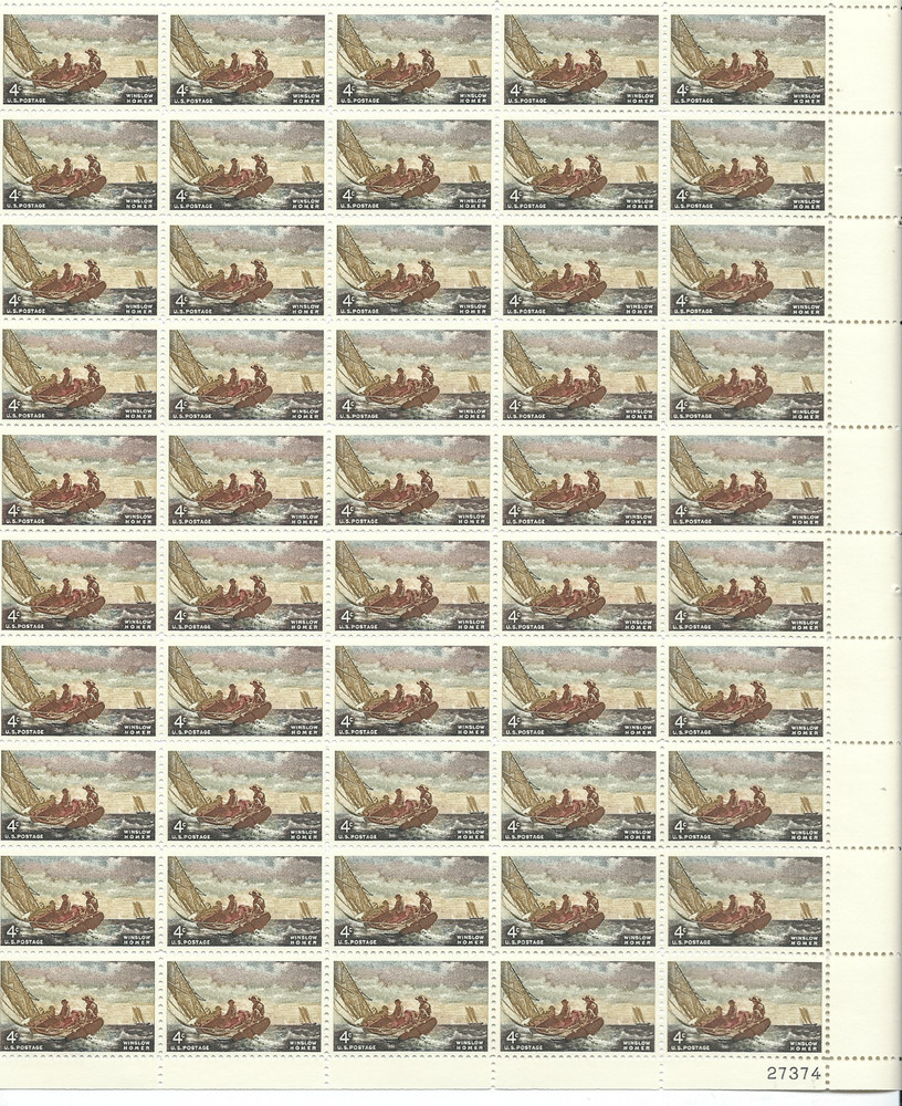 Scott #1207… 4 Cent….Winslow Homer …Sheet of 50
