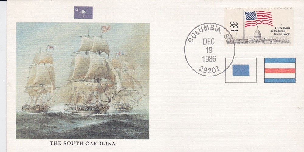 TurtlesTradingPost- USS South Carolina- Great Fighting Ships- 1986 Columbia, SC