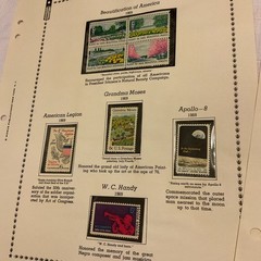 U.S.-(-1968-1969-)-HISTORICAL EVENTS-lot Of 14-Stamps-ON ALBUM PAGE-MINT#30