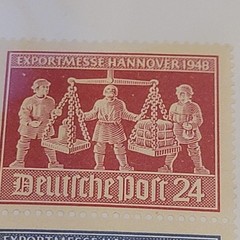 Germany Semi-Postal Stamps Exportmesse Hannover 1948 24 & 50 MNH Multi-Color