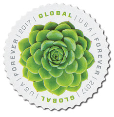 USA 2017 Stamps Global Forever Green Succulent Sheet of 10 x $1.70 = $17.00