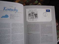 Book State Flag 50 First Day Covers 1976 Stamp Sheet Westport Collectors Society
