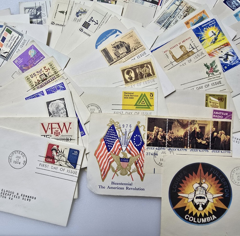 First Day of Issue Lot of 20 Commemorative Stamped Envelopes Vintage 1999 2000