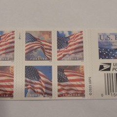 US FOREVER STAMP USA FLAG 2023 2 SHEETS OF 20 (40 STAMPS)