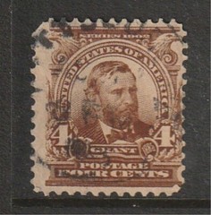 U.S. 1903 Grant 4 Cent Scott # 303 used **SEE PIC**