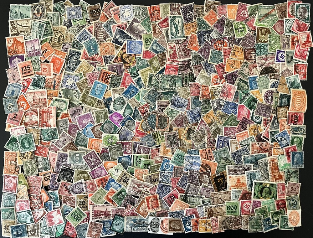 DEUTSCHES REICH – German Reich, with WWII, Large Collection of Stamps – USED/MNH