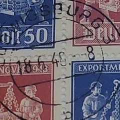 Germany Postage Stamp Exportmesse Hannover 1948 Bi-Zone VZd1 Multi-Color Used