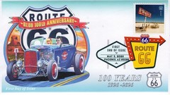 26-163, 2026, Route 66, Complete Set (8 Covers), First Day Cover, Digital Color