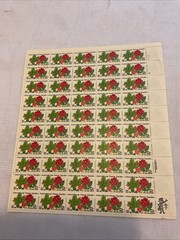 U.S.-(-1980’s-)-INTERNATIONAL PEACE GARDEN ,20c.-lot of 1-FULL SHEET MNH