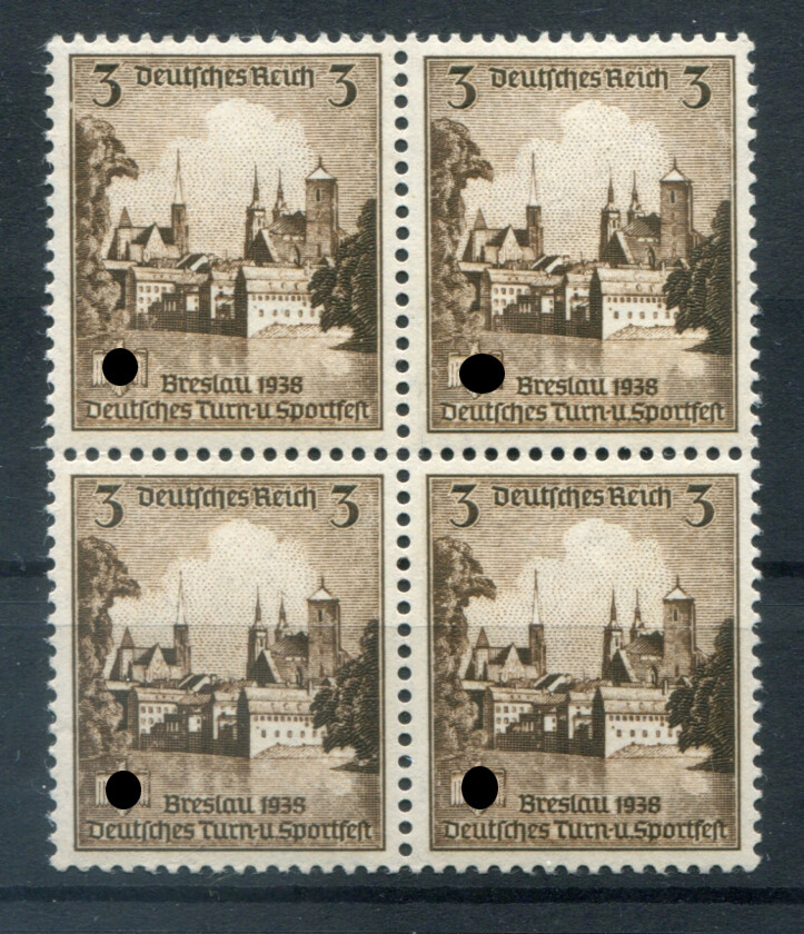 DR-3.Reich 665 Four-Block MNH Postfrisch Genuine 1933-1945