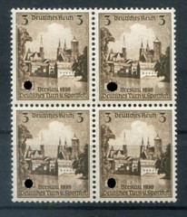 DR-3.Reich 665 Four-Block MNH Postfrisch Genuine 1933-1945