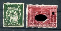 DR-3rd Reich 762/63 Fino (stamped) real German Reich 1933-1945