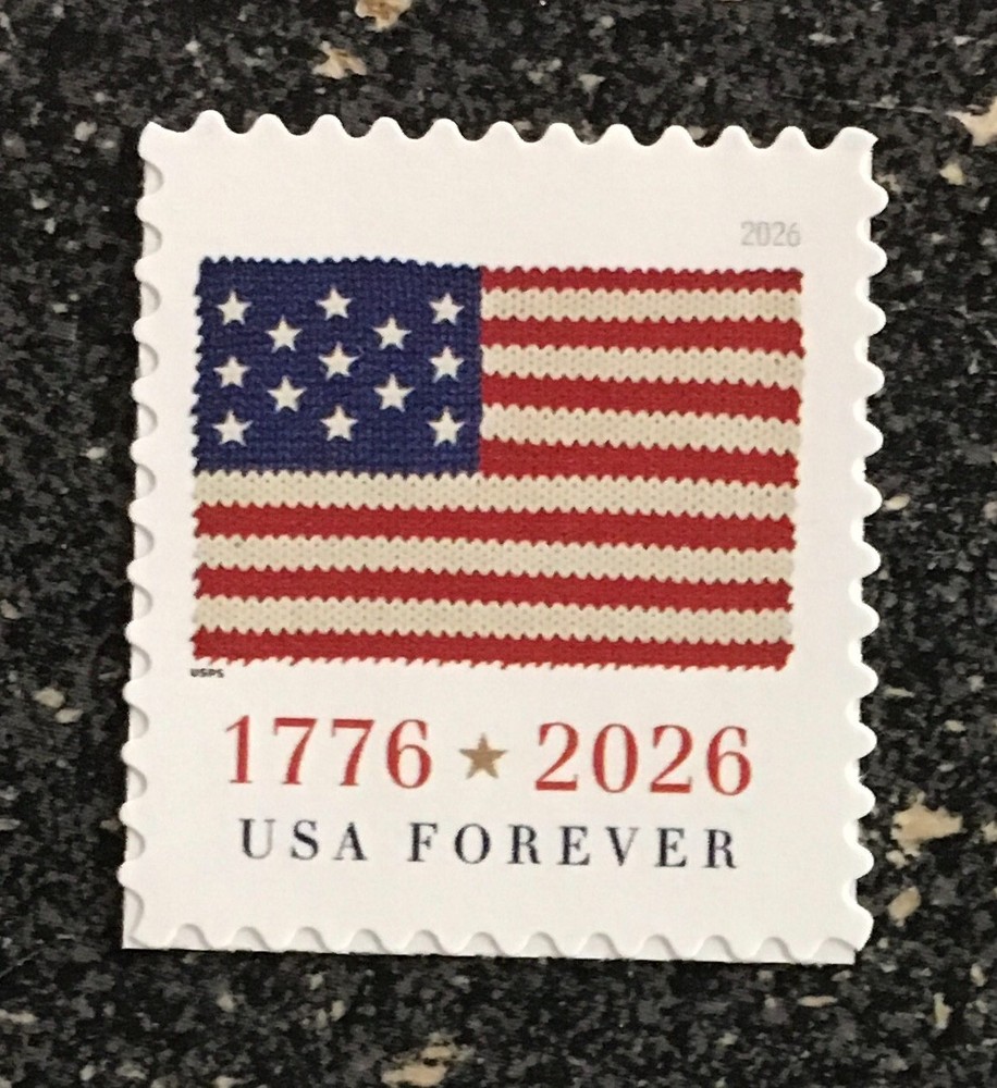 2026USA Forever U.S. 1776 Flag – Single From Sheet Mint