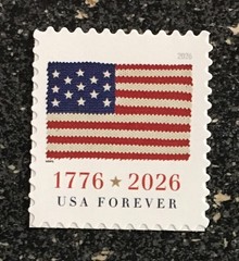 2026USA Forever U.S. 1776 Flag – Single From Sheet Mint