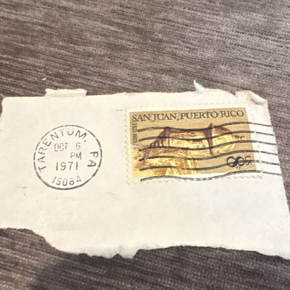 Rare US 8 Cent San Juan PR Stamp Historical Events Machine Cancel