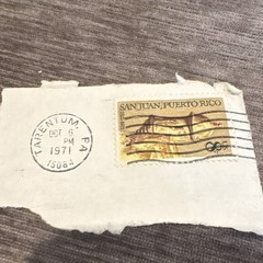 Rare US 8 Cent San Juan PR Stamp Historical Events Machine Cancel